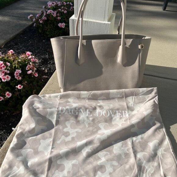 Dagne Dover Classic Tote -Refined Utility for Work to  Weekend - Picture 1 of 4